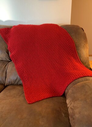 Eyelet Moss Baby Blanket--a loom knit pattern