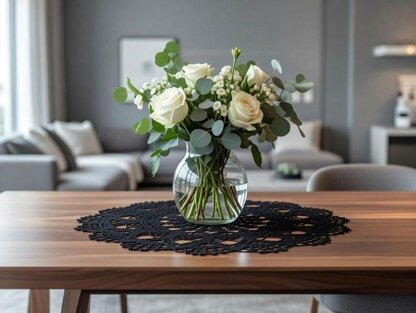 Crochet round doily Pdf + Video Tutorial