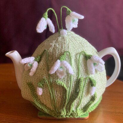 Snowdrops Flowers Tea Cosy