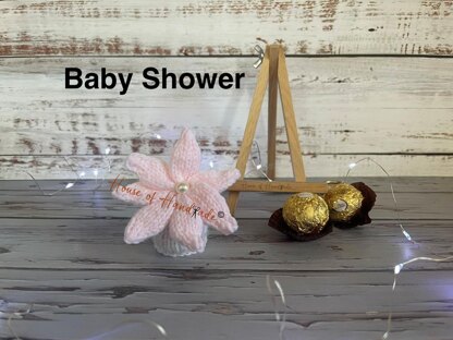 Flowers Ferrero Rocher Cover Favours Knitting Pattern