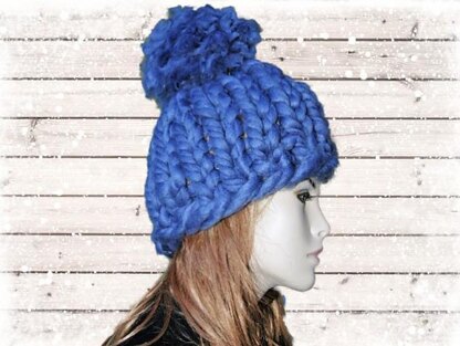 Super Chunky Pom Pom Hat