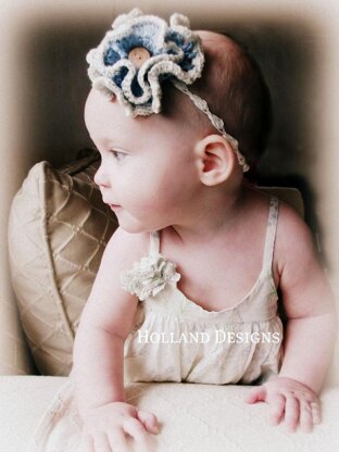 Ruffle Flower Headband