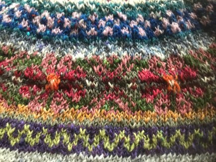 Fairisle dress for girl #5