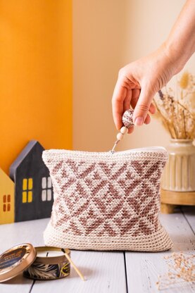 Crochet pouch "Giza plateau"