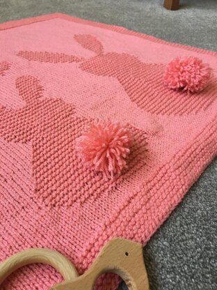 Baby Bunny Knit Blanket