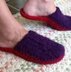 8-Row Felted Slippers, Crochet Scuffies