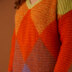 Diamond Argyle Sweater - Jumper Crochet Pattern for Women in Debbie Bliss Angel