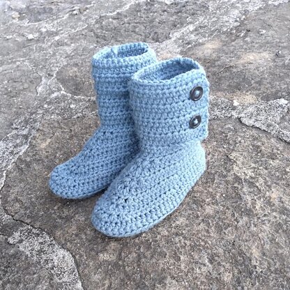 Crochet Kids Boots Pattern