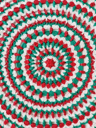 Holly Jolly Christmas Doily