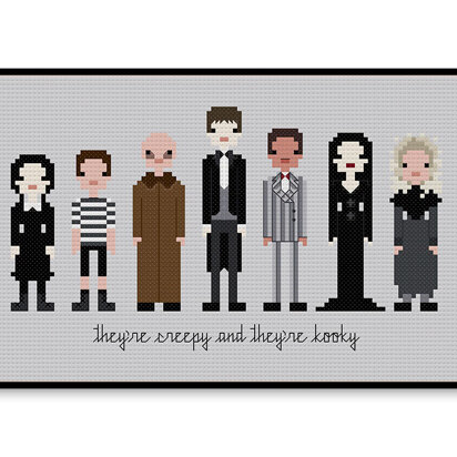 The Addams Family - PDF Cross Stitch Pattern