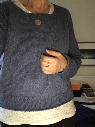 First top-down sweater