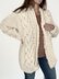 Bulky Cable Sweater Coat