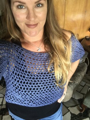 Honeycomb Mesh T - Easy Crochet Pattern