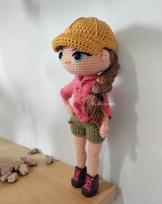 Hiking Girl Doll with cap