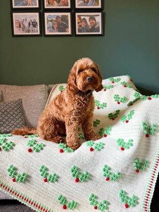 Boughs of Holly Blanket