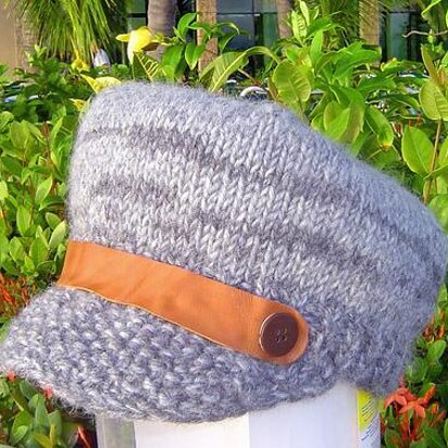 Jaunty Cap - knitting pattern