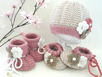 Knitting PATTERN Baby Cardigan Baby Pants Baby Hat and Shoes