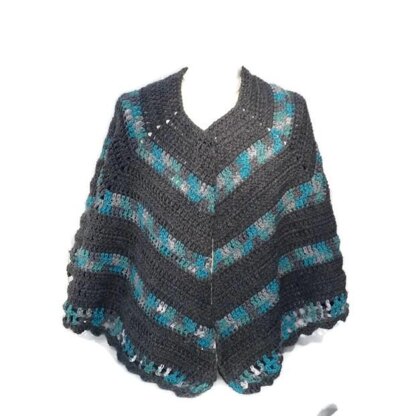 Open Poncho Shawl