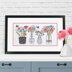 Dimensions Wildflower Vases Cross Stitch Kit - 16in x 8in