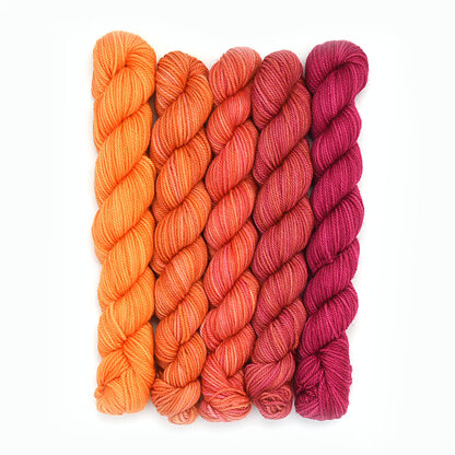 SweetGeorgia Party of Five Gradient Mini-Skein Sets