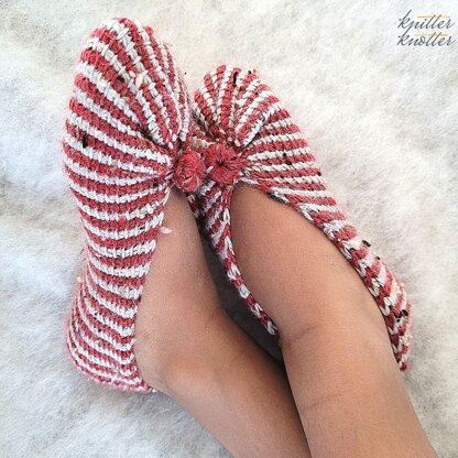 Tunisian Slippers from a Rectangle