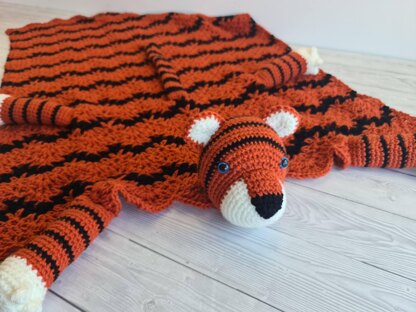 3in1 Jungle Tiger Baby Blanket