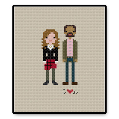 Clara and Danny In Love - PDF Cross Stitch Pattern