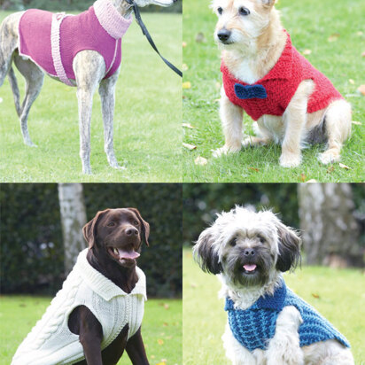 Dog Coats in Hayfield Aran With Wool and Snuggly Snowflake Chunky - 7261 - Downloadable PDF - knitting pattern