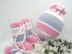 Knitting Baby Set Baby Girl Hat and Booties by Elena Mitchell