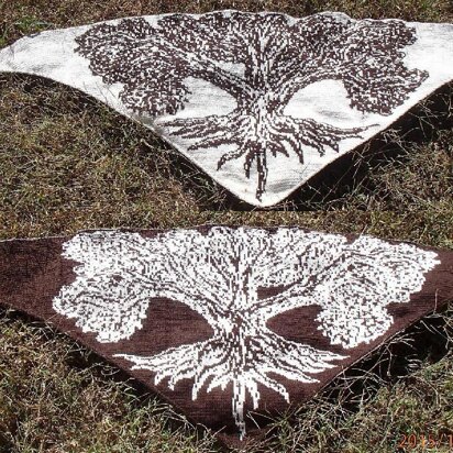 Yggdrasil Tree of Life Shawl