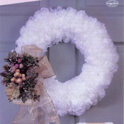 Wreath Easy in Red Heart Baby Clouds - LW1344