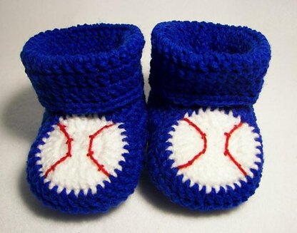 Baseball Baby Booties