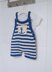 Baby Bib Shorts with anchor motif  0-2 yrs