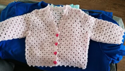 Baby's lacy cardigan