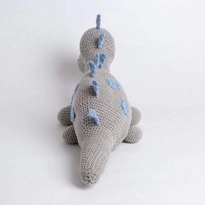 Savvi The Dinosaur Amigurumi in Wool Couture Cotton Candy - Downloadable PDF