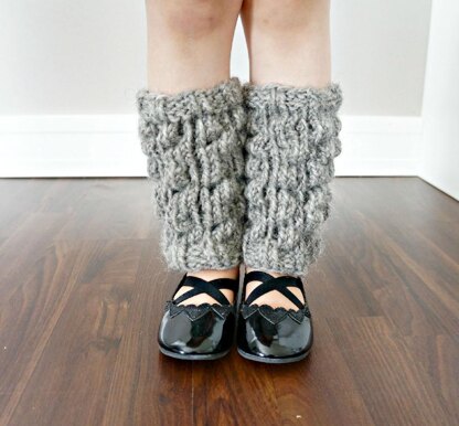 The Selma set - knitted leg and hand warmers