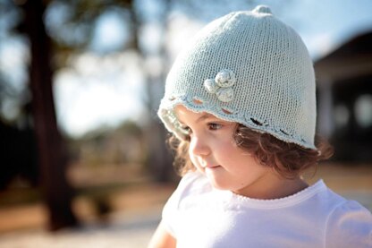 Rosy Scalloped Hat