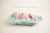 #70 Newborn tiny flowers mohair bonnet