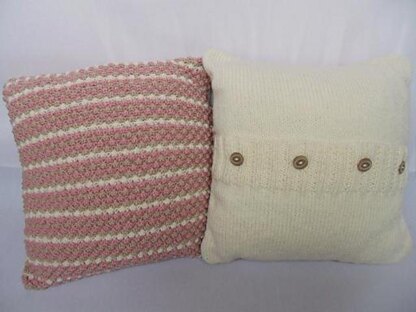 Bobble Stripe Aran Cushion Cover