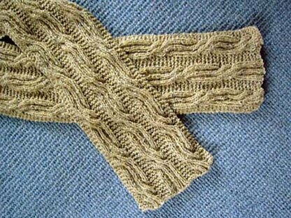 Cable and Rib Scarf