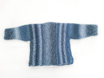 One Piece Garter Stitch Cardigan