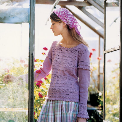 Ophelia Sweater in Rowan Cotton Glace
