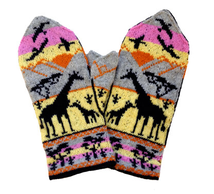 Giraffe Mittens