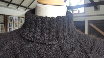 Milo: Man's Cable Jumper with Roll Neck