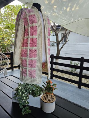 Cardigan with granny squares