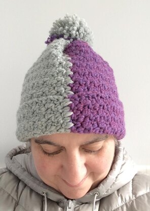 Color Block Slouchy Hat