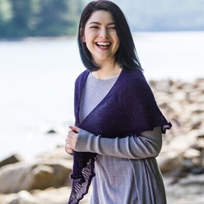 720 Poet's Corner Shawl - Knitting Pattern for Women in Valley Yarns Hatfield