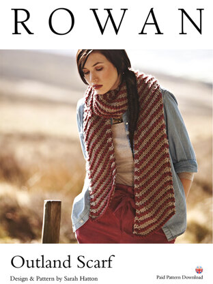 Outland Scarf in Rowan Big Wool - D167 - Downloadable PDF