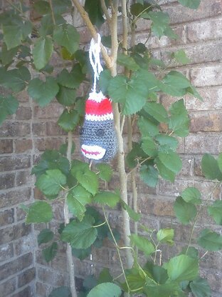 Sock Monkey Necklace Purse