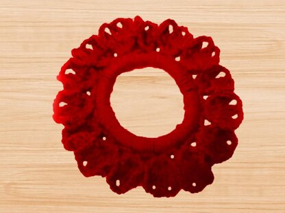 A crochet scrunchie pattern